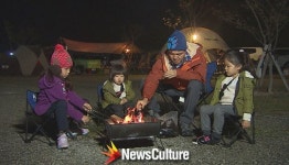 ‘아빠 어디가’ 정웅인, 세윤-소윤-다윤 자매와 캠핑 떠났다