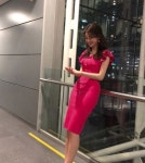 김민형 아나운서, 완벽한 원피스 피팅으로 뽐낸 우아한 자태