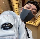 비와이, 마스크 써도 숨길 수 없는 훈훈한 모습