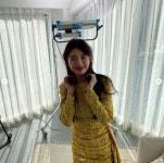 백두산 수지, 플라워 원피스 입고 꽃미모  발산