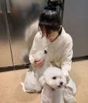 소주연, 귀여운 강아지 향한 꿀 떨어지는 눈빛...심쿵주의