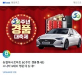 농협하나로마트 토스 행운퀴즈 12시 정답?...옳은 답 실시간 OPEN