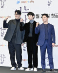 [NC포토]어느 날 차승원·김수현·김성규, 훤칠한 파이팅