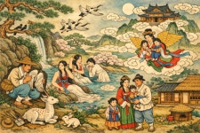 [K스토리 뿌리를 찾아서] 하늘과 인간 세상을 잇는 전설, 선녀와 나무꾼