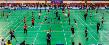 대구시민들 셔틀콕 하나로 화합 스매싱