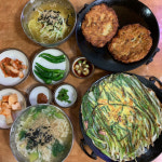 비 오는 날 칼국수·빈대떡 환상조합