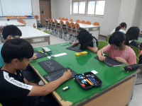 새론초, LED 픽토그램 발명 체험