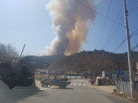 안동시 풍천면 어담리 산불… 남부지방산림청, 산림헬기 투입