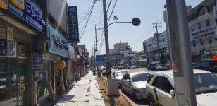 김천 상업문화 거리 조성 공사 한창