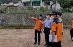 정남구 대구소방안전본부장, 북구 노곡동 빗물펌프장 현장 안전점검