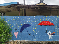 [영천 하송리 벽화마을] 맑은 도랑·밝은 벽화 반기는 보현산 댐 상류 첫 동네