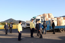 강영석 상주시장, 산물벼 매입 현장 방문