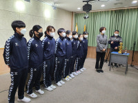 사수초 女핸드볼부, 그동안 흘린 땀 결실