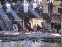 매천시장 A동 40% 소실…농산물 유통 어쩌나