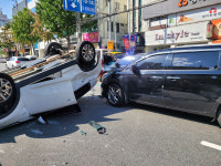 대구 평리광명네거리서 차량 전복 사고…4명 경상