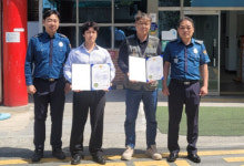 화재 초동 진화로 확산 막은 시민 영웅