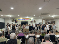문경시 가은중학교 밴드부, 재능기부 공연 선보여