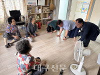 이형수 상주 공검면장, 관내 경로당 순회 방문