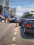 대구 서구 남평리네거리서 차량 5대 충돌···1명 다쳐