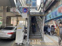 서문시장역 에스컬레이터 설치 후 이용객 대폭 증가