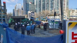 천공기 전도 사고…대구노동청, 만촌역 공사 업체 산안법 위반 입건