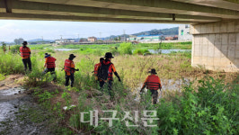 영주 남원천 실종 70대 수색 나흘째···446명·장비 90여대 투입