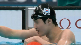 [영상] 박태환을 넘어 한국 신기록을 작성하는 황선우 [자유형 200m 예선]