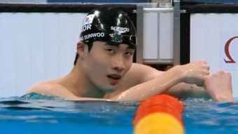 [영상] 황선우, 또 한국신기록 작성! 자유형 100m 47초97