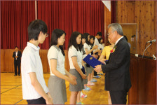 세운철강, 창녕대성중고에 장학금 전달