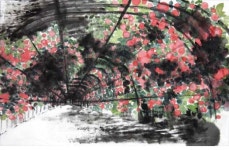 한국화 작가 민미식씨, 영동군에 작품 12점 기증