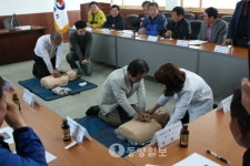 충주 중앙탑면 이장협의회 심폐소생술 교육