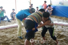 예산군 삽교초 씨름대회 개최