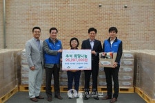 삼성전자, 배방읍에 물품 기탁