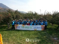 감사원 음성서 사과따기 봉사