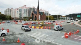 예산 아리랑고개 교통정체 끝