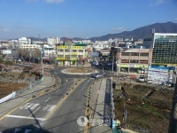 충주 용산교 사거리 교통체증 뻥~