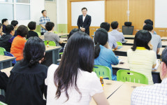 김병우 도교육감 충일중 방문