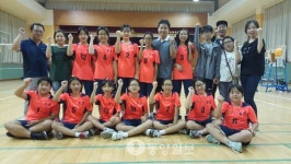 홍성초 배구 충남교육감배 초등부 우승