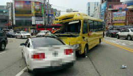 인도 덮친 미니버스 급발진 아냐