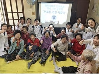 청주대 어르신 건강지킴이 활동 나서