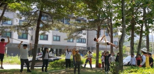 진천 이월초, 학교 숲 아이들생태놀이체험활동