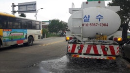 예산군, 폭염 속 삽교읍·덕산면 등에 살수차 봉사 귀감