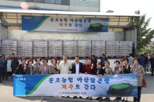 아산 둔포농협 아산 맑은쌀 제주도 5000포대 판매 대박.