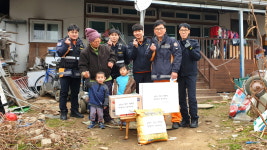 영동소방서, 학산119안전센터 연말연시 이웃사랑 실천