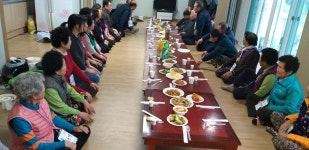 마로면 오천2리, 장수어르신 새배 드리기 행사 가져
