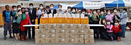 코로나 극복, 대소원면 사랑의 삼계탕 나눔