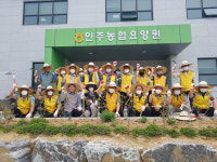 아산시 인주면 노인회, 지역 요양원봉사활동