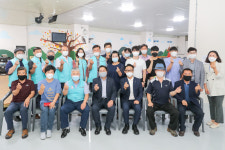건강보험공단 아산지사, 호서대와 온양온천역 무료경로식당 벽화 봉사