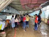 청주 옥산면, 자원봉사센터와  수해복구