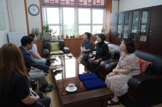 송학초, 충남도립요양원-송학1리 노인회관 자매결연